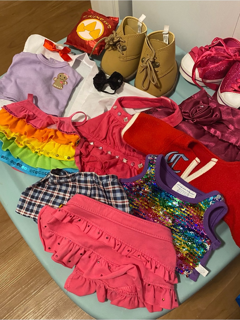 (16 piece) Build a Bear Clothes LOT BABW Plush Doll Accessories